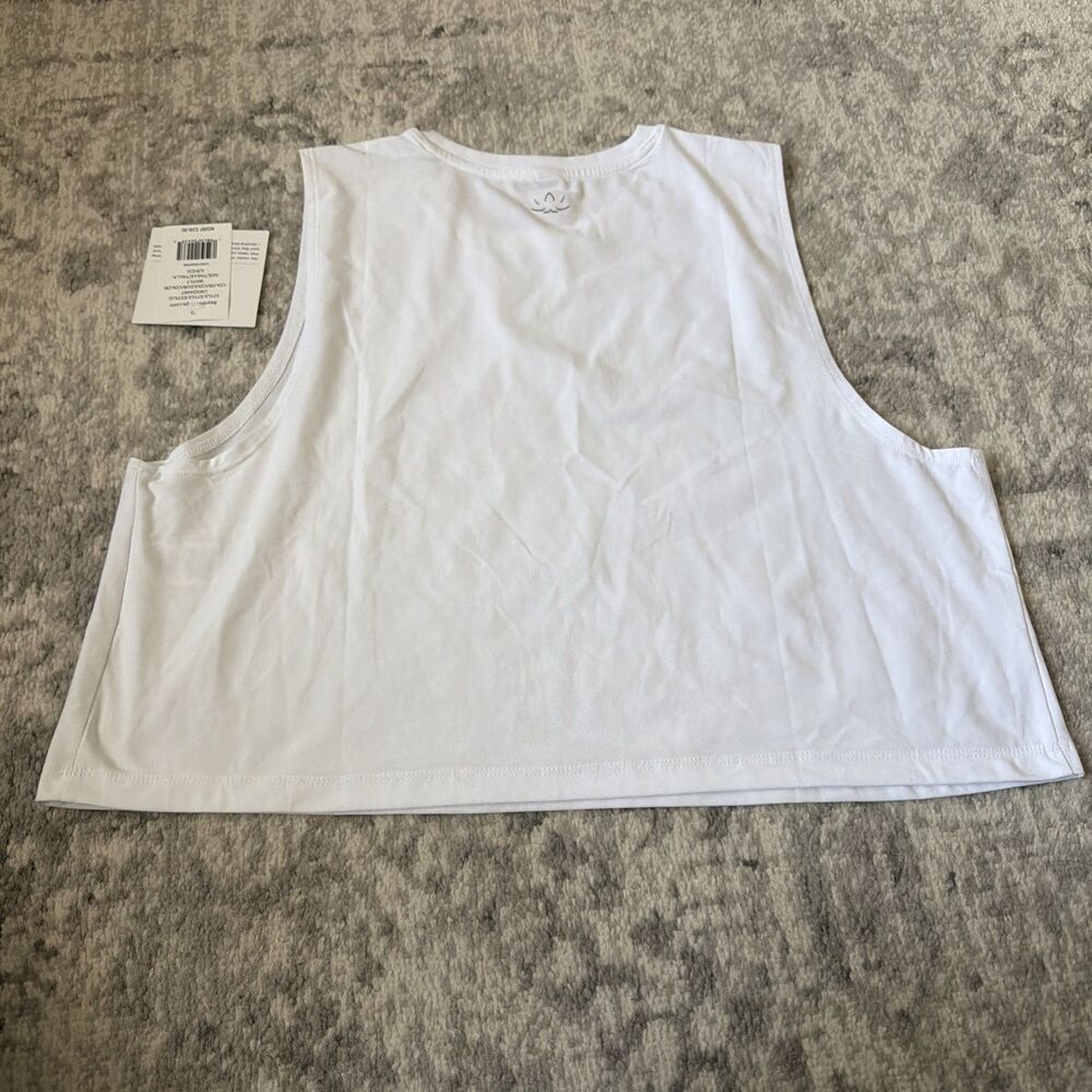 Beyond Yoga Featherweight Minimal Cropped Tank S White - Picture 2 of 4